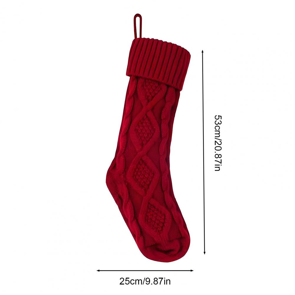 Christmas Stockings 20 Inch Large Cable Knit Stockings Fireplace Hanging Goodie Bags For Xmas Tree Holiday Home Decor Ornament
