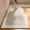 Tapete de Cozinha Moderno Floral Diatomáceo - Absorvente de Água e Óleo, Antiderrapante, Uso Doméstico