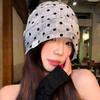 Retro polka dot stack hat children spring and summer thin breathable pullover hat temperament versatile bag head hat fashion cold hat