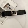 Pearl Sophisticated Wide Waist Accessory For Women Chic Korean Style For Dress Enhancement