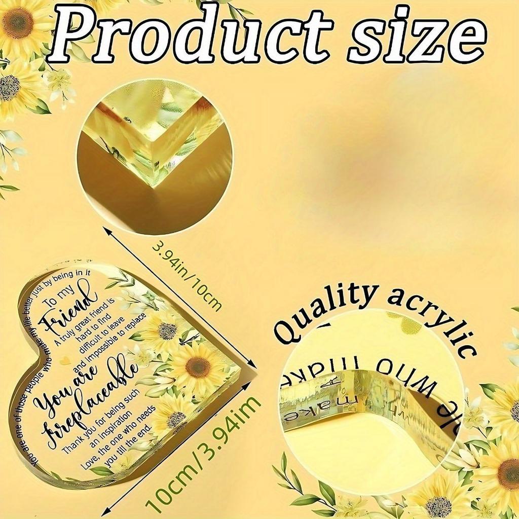 A Gift for a Friend, a Badge for a Friend, the Best Sunflower Gift, Birthday Gift