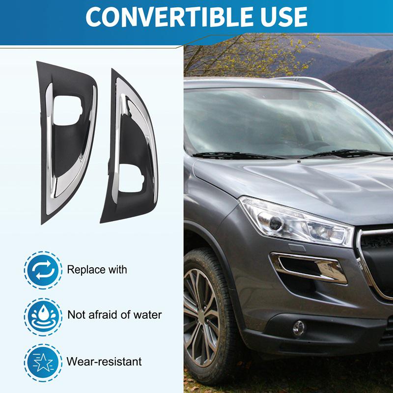 Cornice Copertura Decorativa Fendinebbia per Peugeot 4008 (Coppia YL004126XT & YL004127XT)