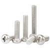 Yigu Carbon Steel Phillips Round Head Machine Screws, Nickel Plated PM Pan Head, M1M3M4 Electronic Small.