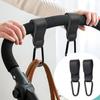 1/2 stücke PU Leder Baby Tasche Kinderwagen Haken Kinderwagen Drehen 360 Grad Drehbare Warenkorb Organizer Kinderwagen Haken Kinderwagen Zubehör