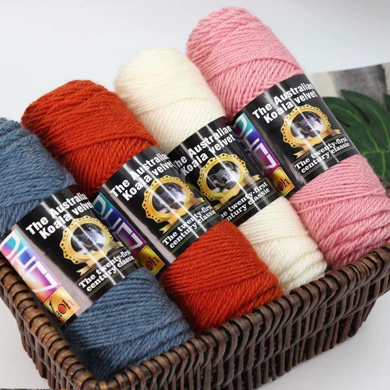 100G Wool Blended Koala Fleece Hand-knitted Medium Thick Yarn Rod Needle Thread Jacket Scarf DIY Knitting&Crocheting