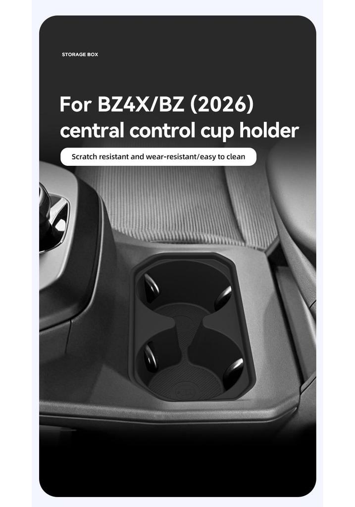 Toyota BZ4X Anti-slip Silicone Cup Holder Mat for 26 Models - Car Console Accessory