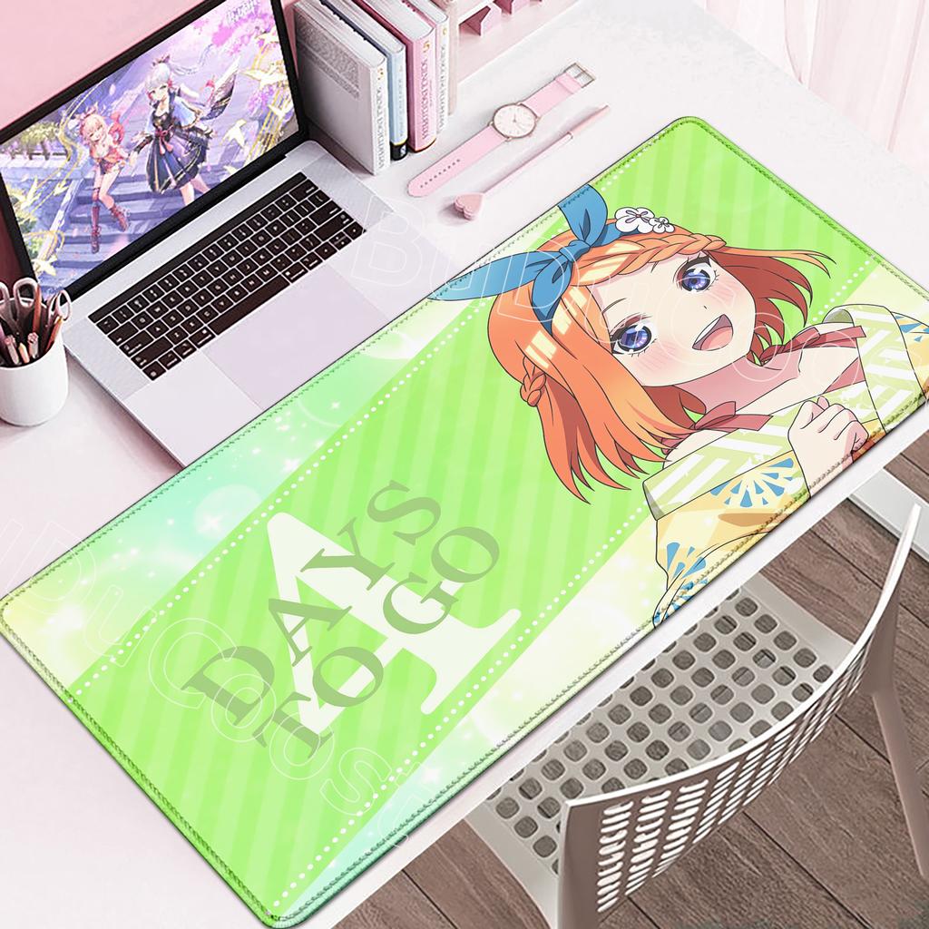 HD Print Anime The Quintessential Quintuplets Mouse Pad Gaming 900×400mm Mousepad Mouse Mat Office Accessories Keyboard Desk Pad