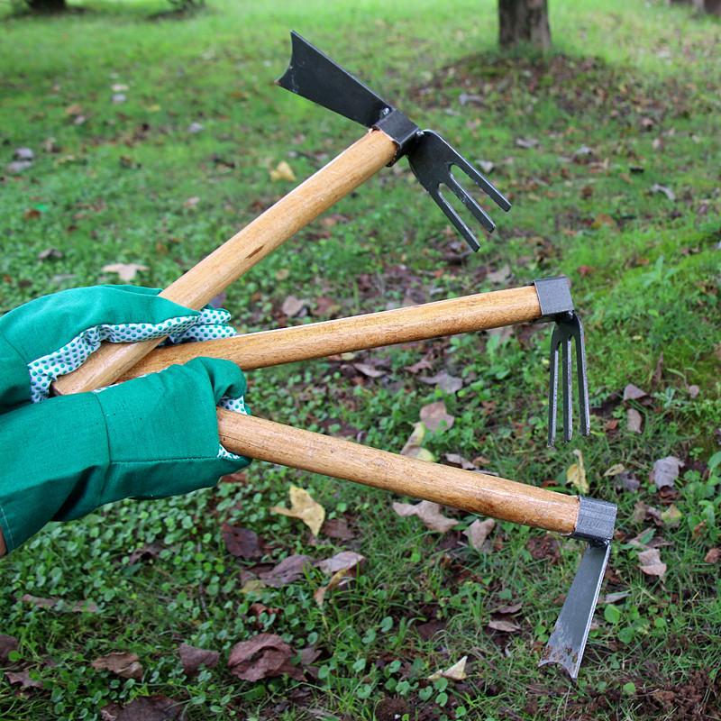 Compact Manganese Steel Hoe Set for Planting, Weeding, and Soil Loosening