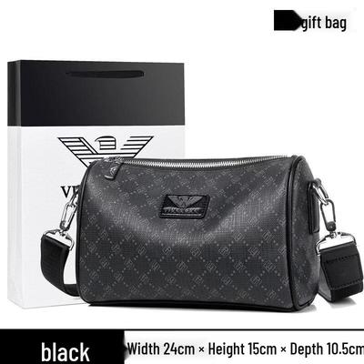 MDNG Herren Leder Crossbody Umhängetasche