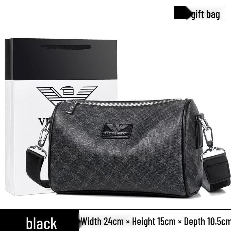 

MDNG Men s Leather Crossbody Shoulder Bag Small