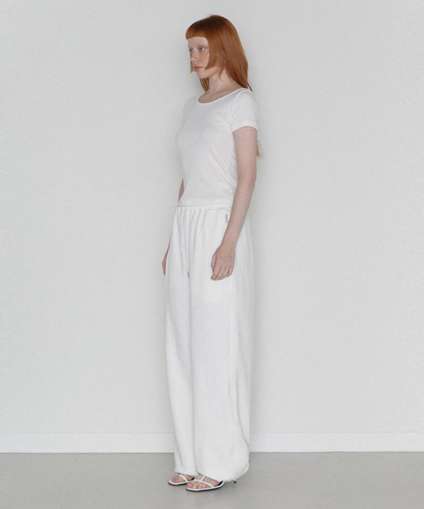 Lense Rs String Wide Sweat Pants White