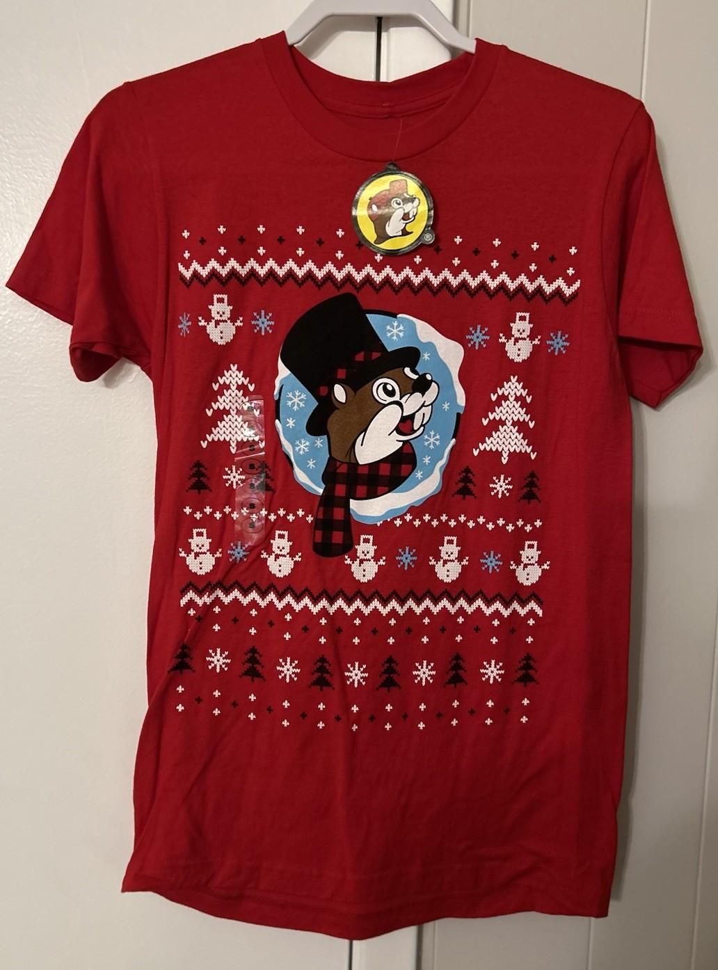 Buc-ees Holiday Christmas Red Worth Melting For Snowman Winter T-Shirt Top S NEW XXL