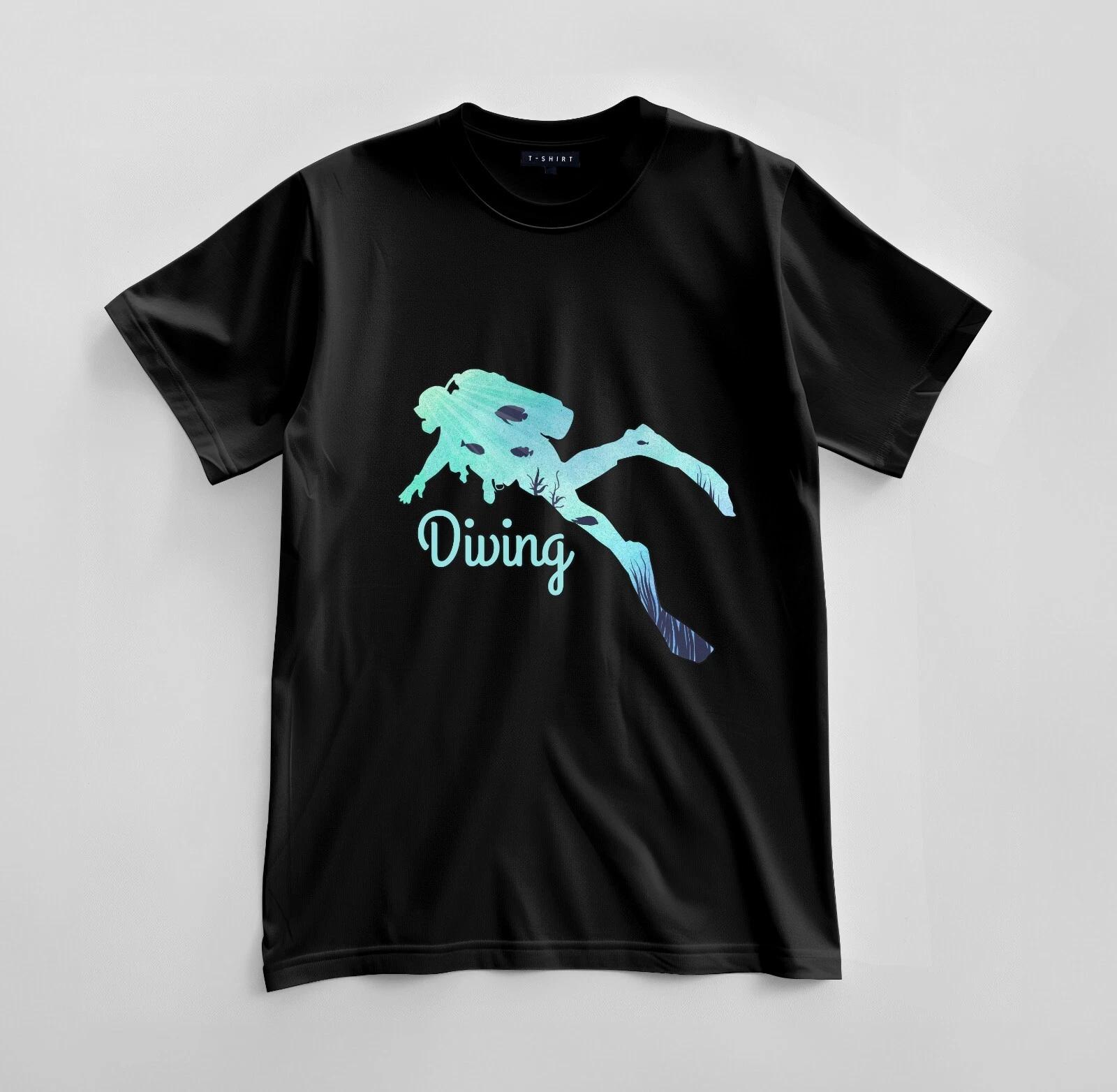 

Custom Deep Dive Graphic T-shirt Design Unisex Jersey Short Sleeve Tee S
