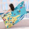 Cartoon Cute S-Smurfs Microfiber Blanket Quick Drying Beach Towels Oversized Printing Super Absorbent Pool Towel Blanket
