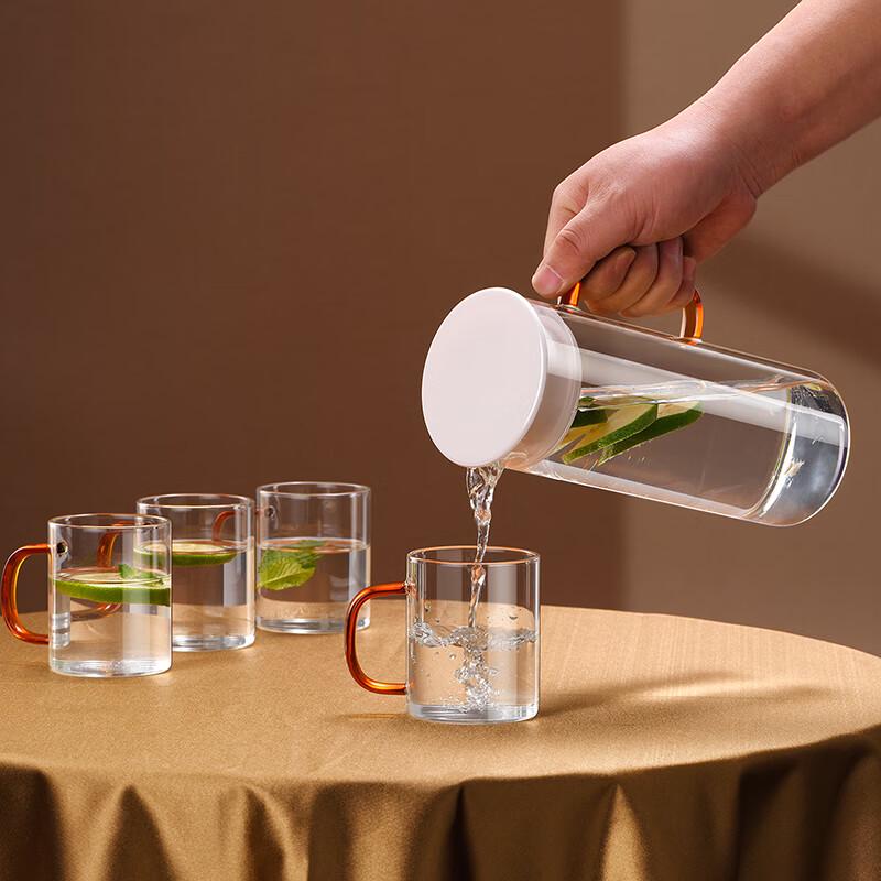 Glass Water Pitcher Set