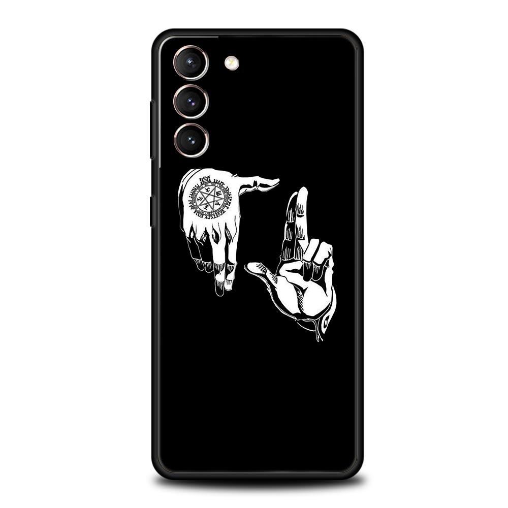 Moon Tarot Cat Aesthetic Soft Phone Case For Samsung Galaxy S23 S22 S21 S20 FE Ultra 5G S10 S10E S9 S8 Plus 10 20 Cover Bumper