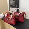 New Fashionable Crocodile Pattern Portable Shoulder Oblique Span Women's Bag