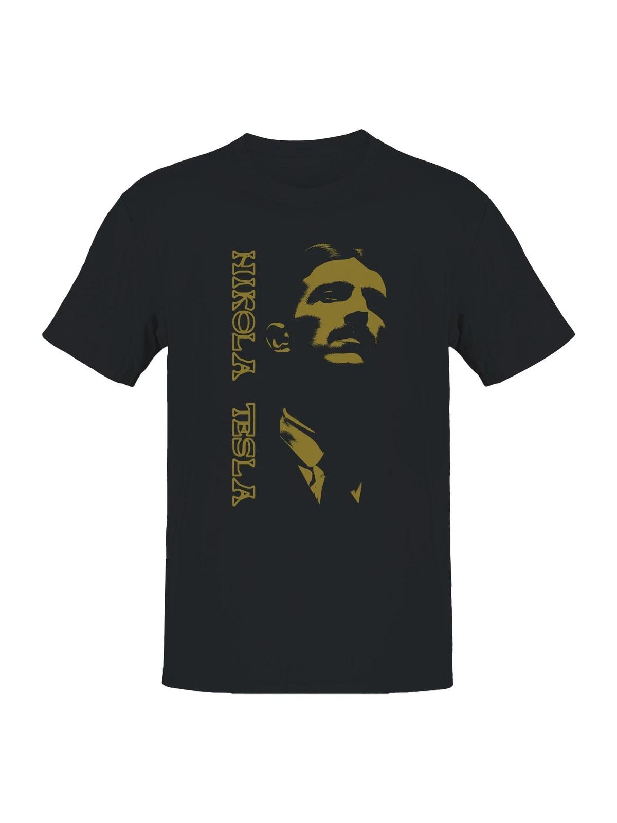 Nikola Tesla Vintage Art Portrait Men s T-shirt XXL
