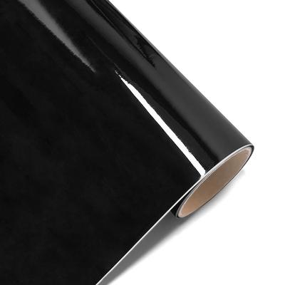 Glossy Bright Black Car Wrapping Film Auto DIY Decal Bubble Free Sticker Vinyl Film Car Accessories Exterior Interior Decoration