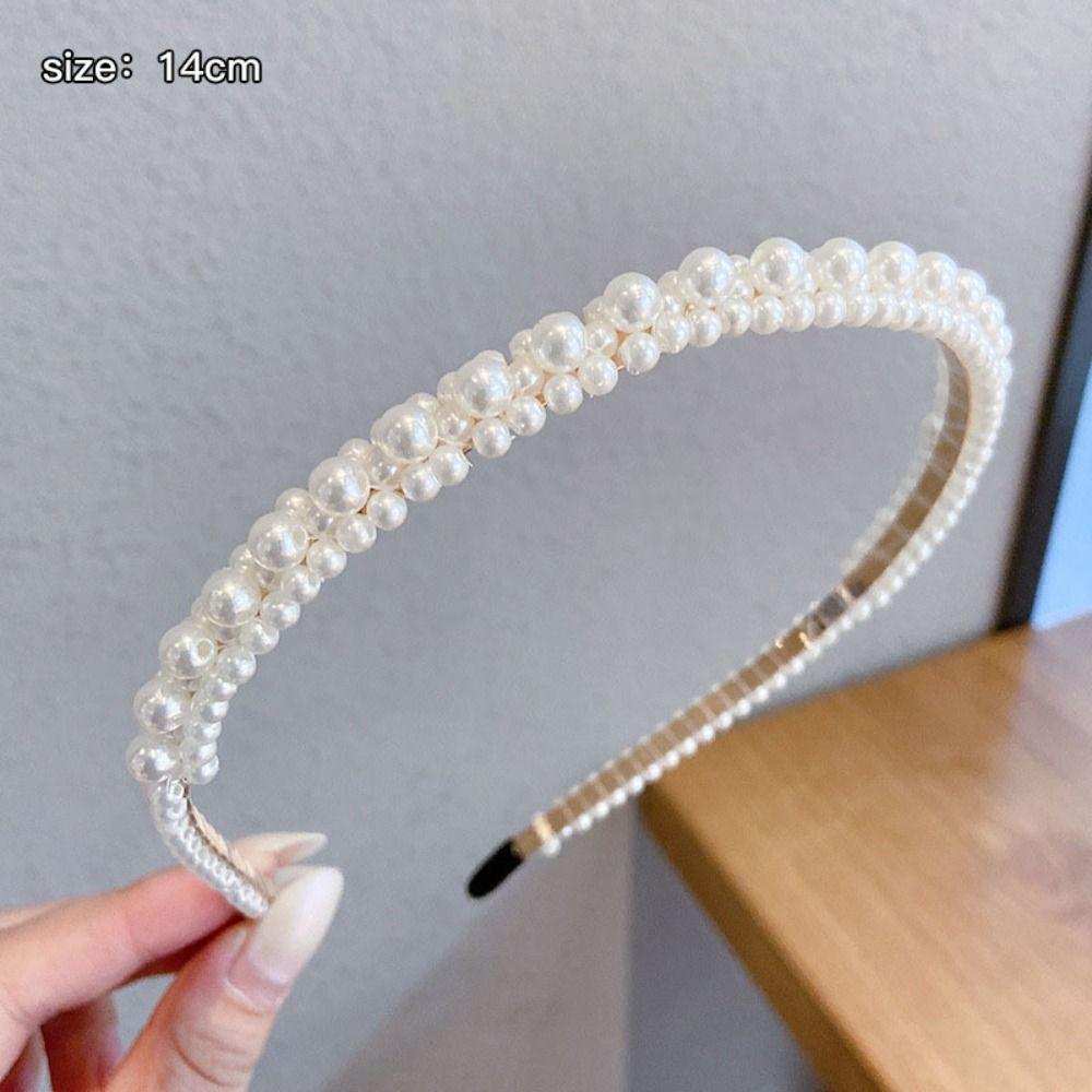 Alloy Pearl Hairband Versatile Headpiece High Quality Hair Hoops
