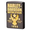 ZIPPO Japan Limited X X Lighter, Black, Harley-Davidson Design, Edition, Etched, Ion-coated, HDP-51, 5.5cm (height) 3.8cm (width) 1.3cm (depth)