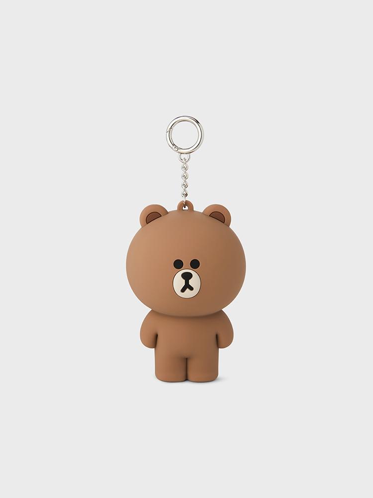 Line Friends Brown Character Keyring Pouch