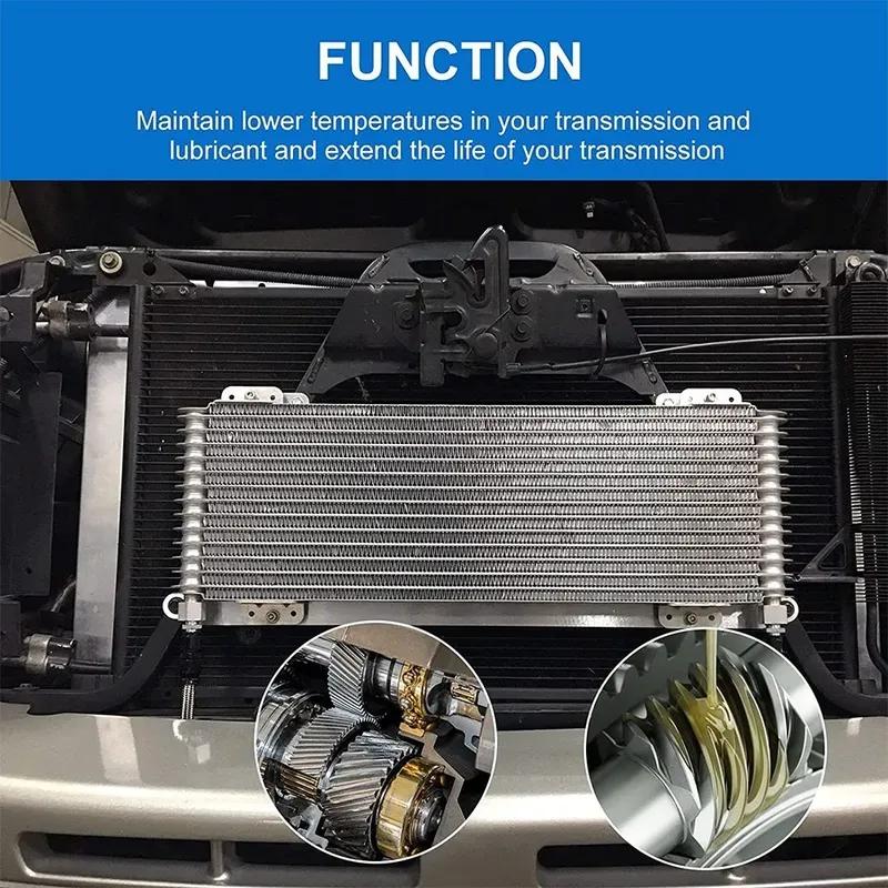 LPD47391 Heavy Duty Transmission with Mounting Hardware Performance Oil Cooler Low Pressure Drop Transmission Oil Cooler