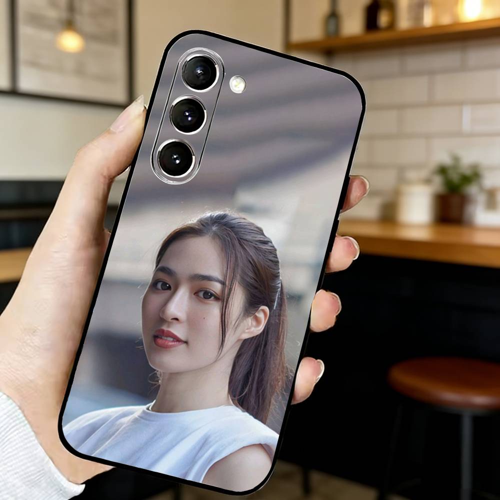 

Fahlada Lingling Phone Case For Samsung S25,24,23,22,30,21,10,9,Ultra,Plus,Lite,FE,Black Soft Case Samsung S23ULTRA5G