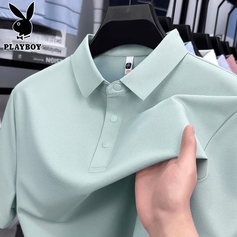 PLAYBOY Men s Ice Silk Polo Shirt 54 2XL