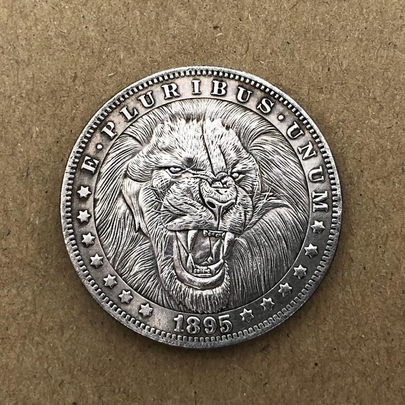 1895 USA USA Tiger Hobo Nickel Jubileumsminne Samlarobjekt Souvenir Silvermynt
