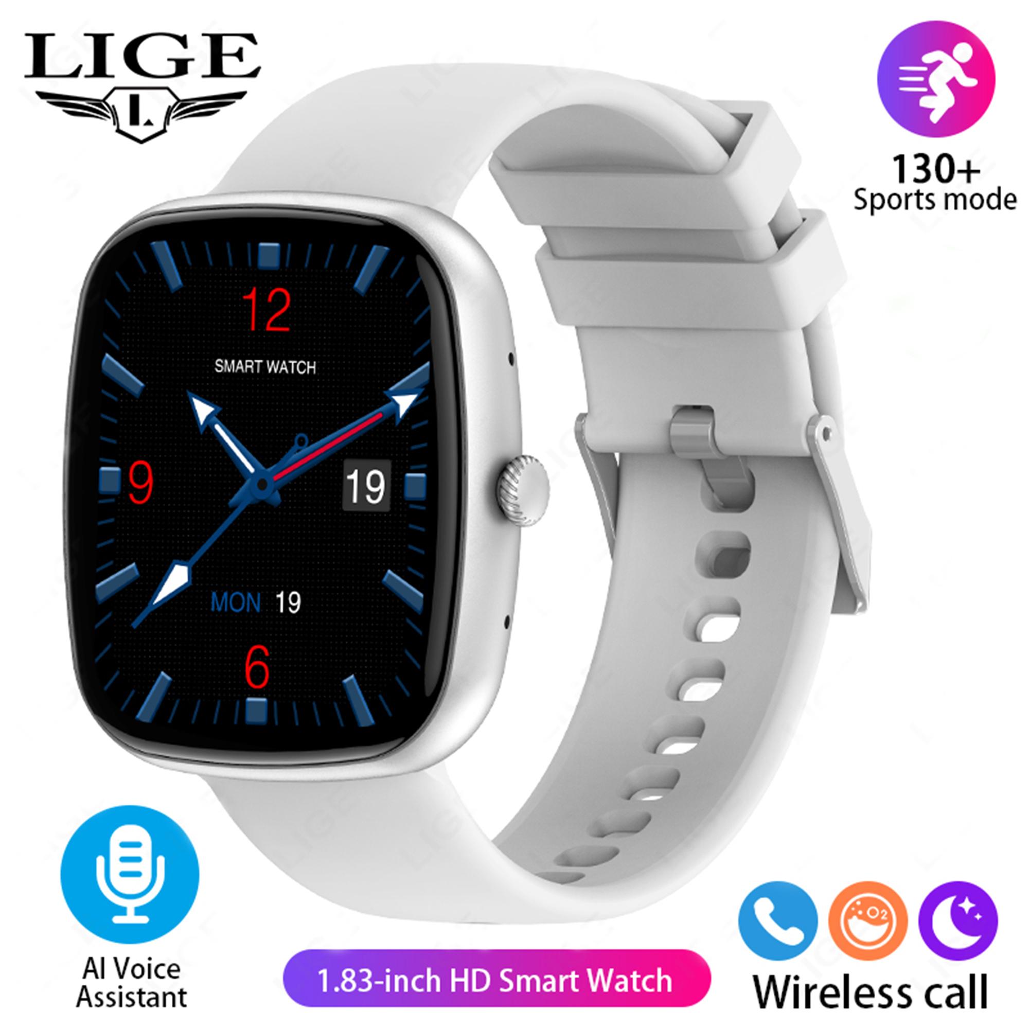 LIGE Новые Смарт-часы Bluetooth с вызовом Full Touch Водонепроницаемый Смарт-браслет — фото 11