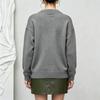 Women's Loose Fit Long Sleeve Color Knit Cardigan with Tie Waist for Casual Wear