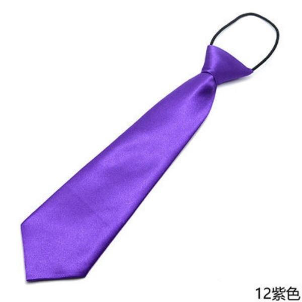 Large Quantity Production Boys And Girls Solid Color Small Tie Children'S Performance Class Uniform Adult Shirt Short Tie