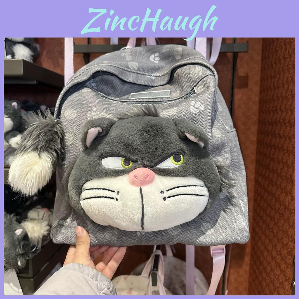 Loungefly Lucifer Plush Backpack With Cartoon Design For School And Daily Use