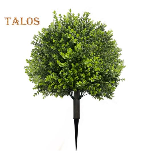 

Искусственное самшитовое топиарное шарообразное дерево с опорой в землю, устойчивое к ультрафиолетовому излучению, устойчивое к погодным условиям, искусственные зеленые кустарники для сада, крыльца, патио, искусственные растения из самшита A