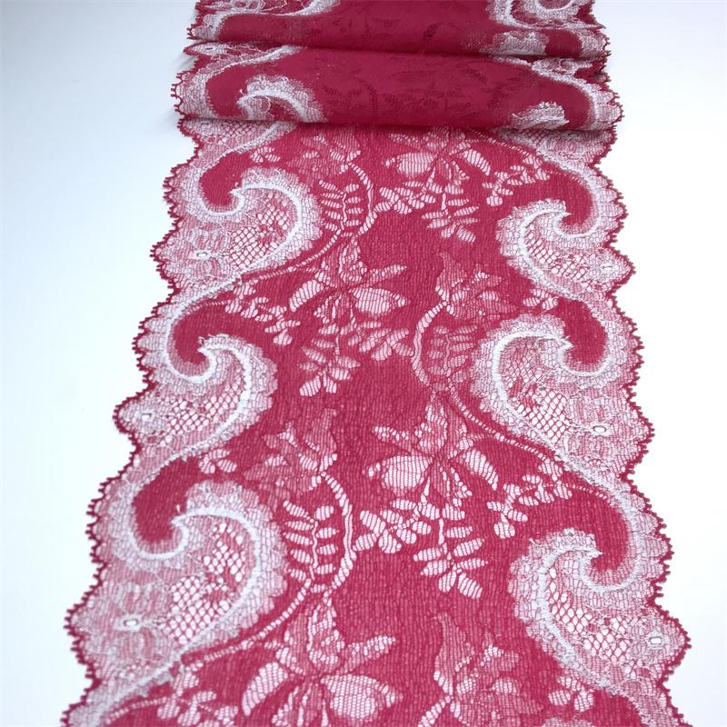 

17 см Широкое Темно-красное Эластичное Кружево Стрейч – Мягкая и Декоративная Отделка из Спандекса для Нижнего Белья, Бюстгальтера, Линжери, Одежды, Шитья и Рукоделия 1 meter x 17 cm темно-красного