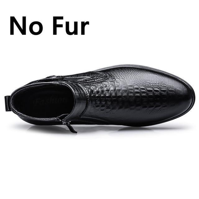 

Мужская обувь ручной работы, черные модные универсальные модельные ботильоны на среднем каблуке с боковой молнией, деловые мужские зимние ботинки из натуральной кожи 38