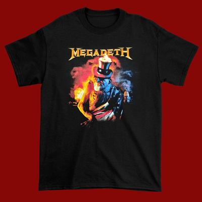 Rara maglietta unisex nera dei Megadeth S-4XL Regalo maglietta per fan