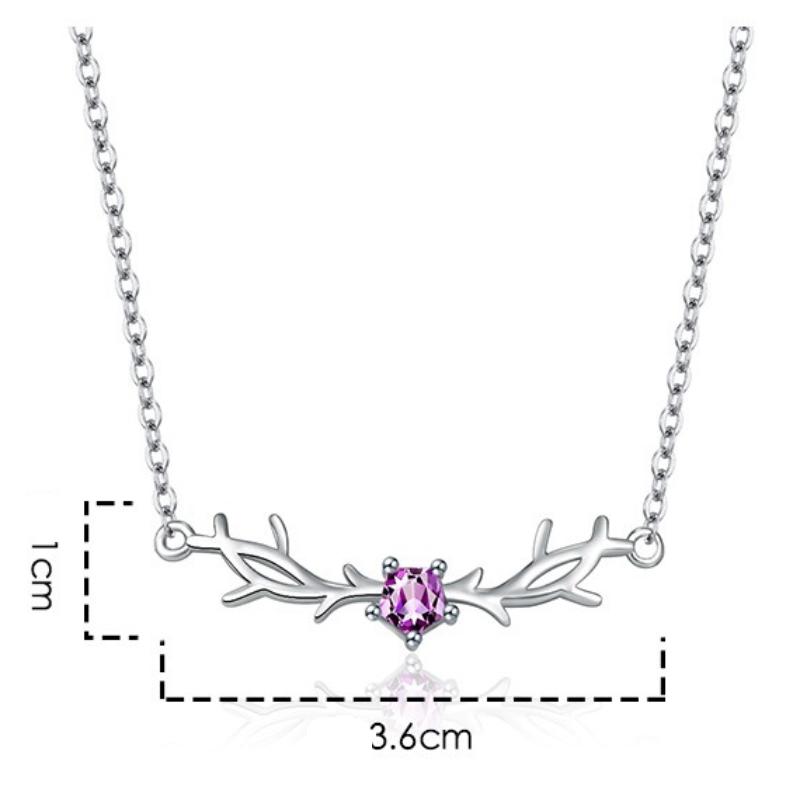Antlers Necklace Women's Vermiculite Collar Chain Female Jewelry