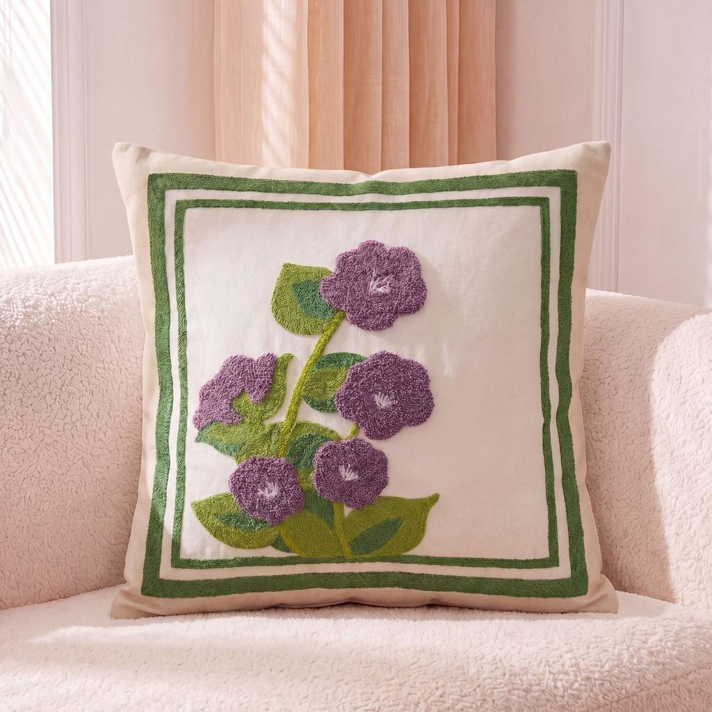 Embroidered Towel Cushion Pillow, Dropshipping, Ins-style Sofa Pillow, Home Bedside Cushion