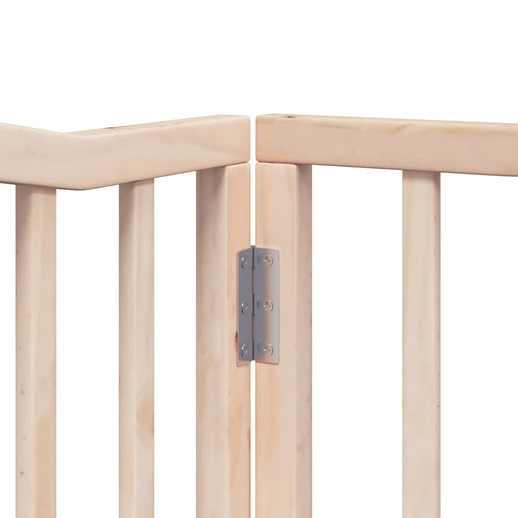 6 Piece Foldable Dog Gate 480 cm Poplar Wood