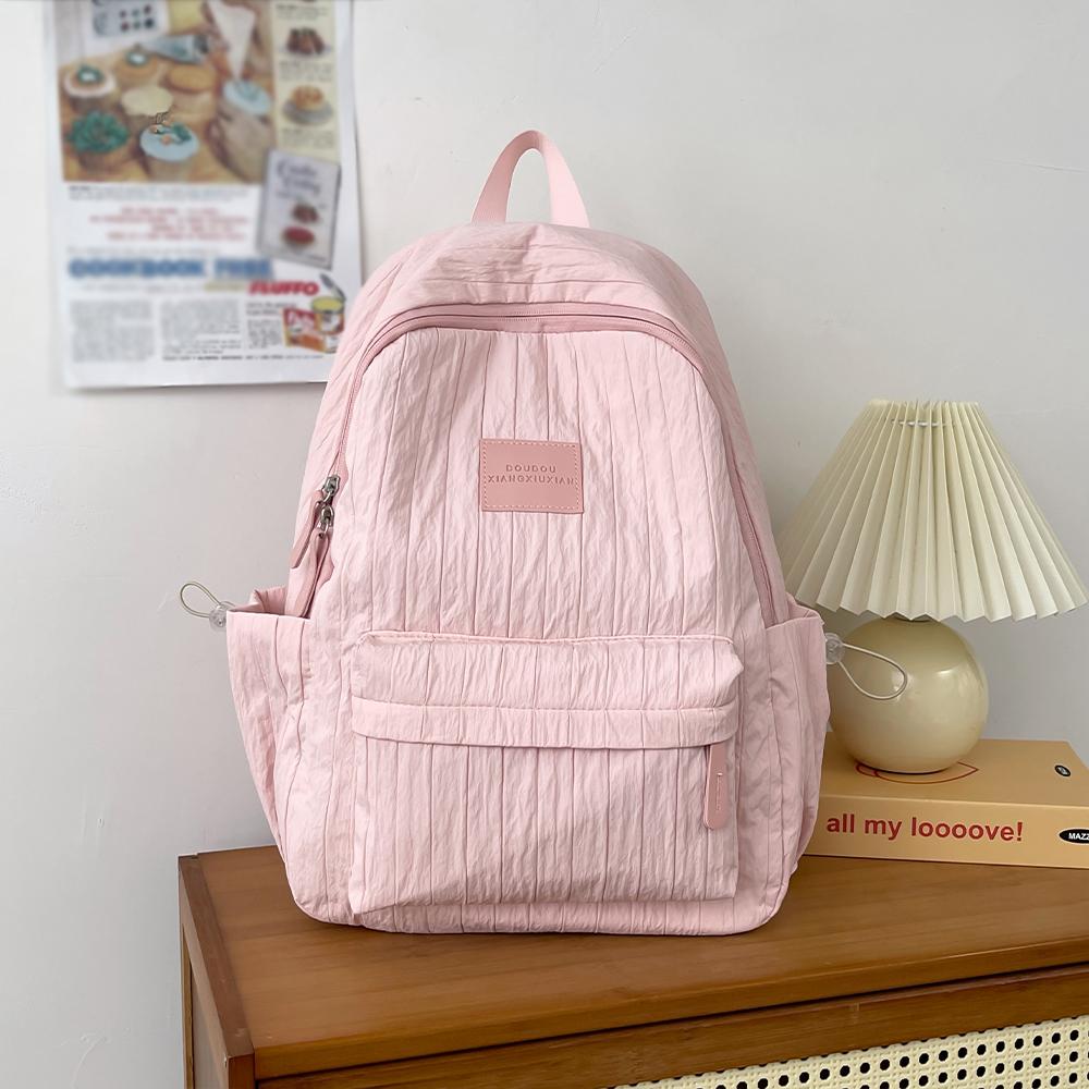 Lightweight schoolbag female college student niche design simple and versatile backpack primary and secondary school students casual travel backpack