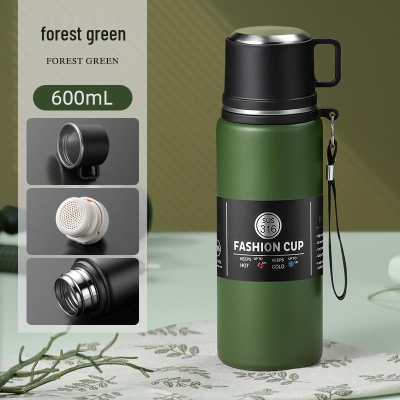 Portable Large-Capacity Double-Wall Insulated Stainless Steel Water Cup