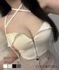 Coco and Yuka Sexy Sleeveless Tight Zipper Top with Front Opening for Summer Size Women's Off-the-Shoulder (Black, M)