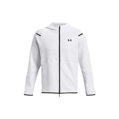 Under Armour Solid Logo Fleece Trainingsjacke Herren Jacken Weiß 1379806-100