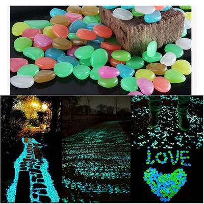 300 Luminous Stones, Aquarium Pebbles, Garden Decoration Pebbles, Luminous Stone, Fluorescent Decoration