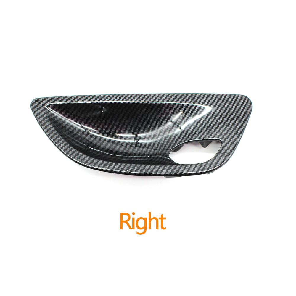 Carbon Fiber Interior Door Panel Opening Handle Bowl Cover Trim Replacement For BMW 5 Series F10 F11 520i 523i 525i 528i 535i