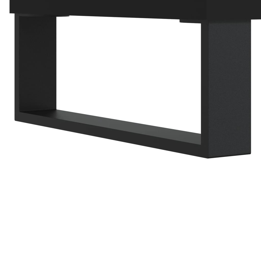 Nightstands (2 pcs) Black 40 x 35 x 50 cm Engineered Wood