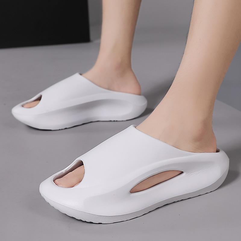 Summer Men Slippers Platform Slip on Open Toe Soft Sole Sandals Outdoor Wear Street Beach Citywalk Casual Slippers Sandalias New