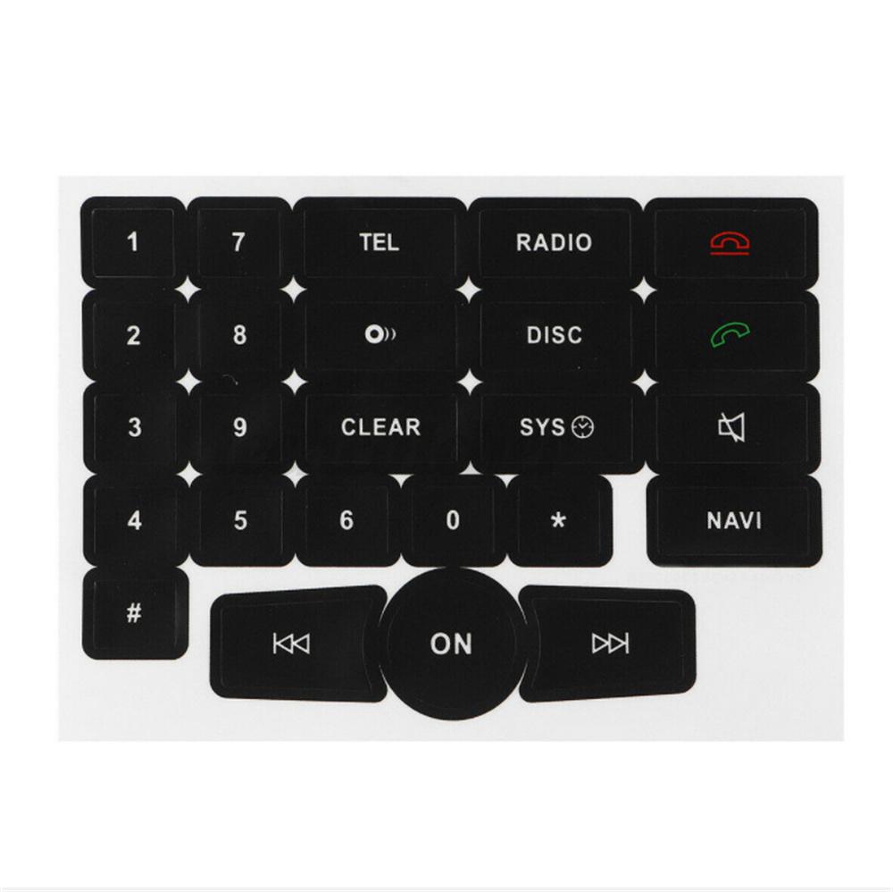 1 Set Matte Black Button Repair Decals for Mercedes-Benz V2 Front Brand New
